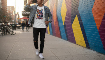 How to Style a Wolf ‘Never Give Up’ Tee So It Looks Like Art, Not Merch