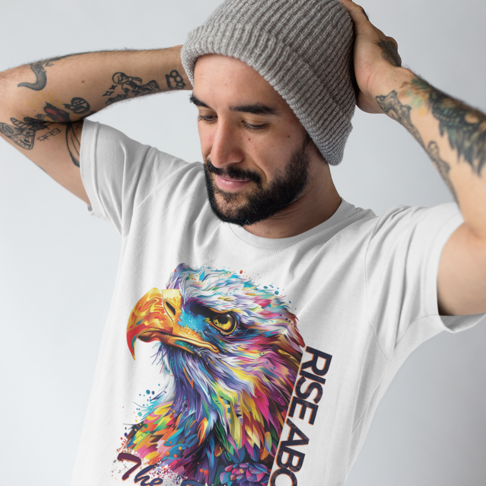 "Rise Above The Storm" Eagle Motivation Unisex T-Shirt