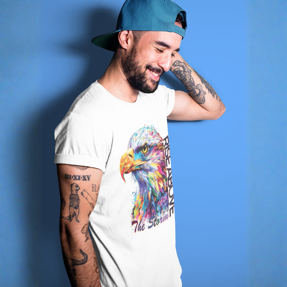 "Rise Above The Storm" Eagle Motivation Unisex T-Shirt