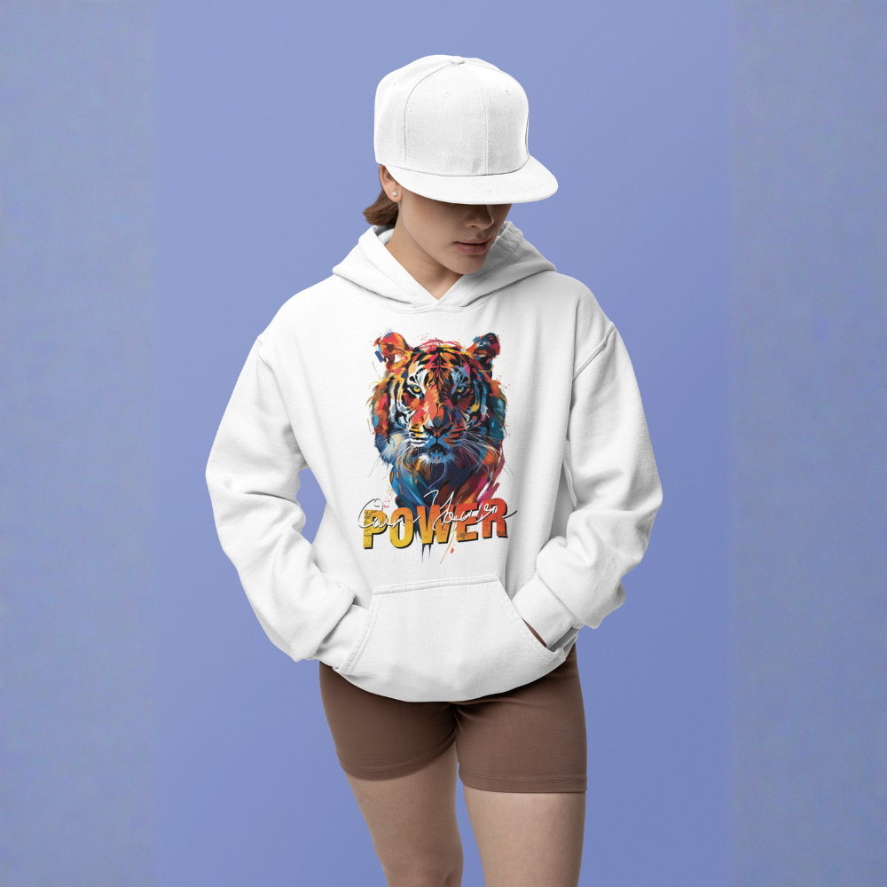 "Own Your Power" Tiger Inspirational Unisex Hoodie