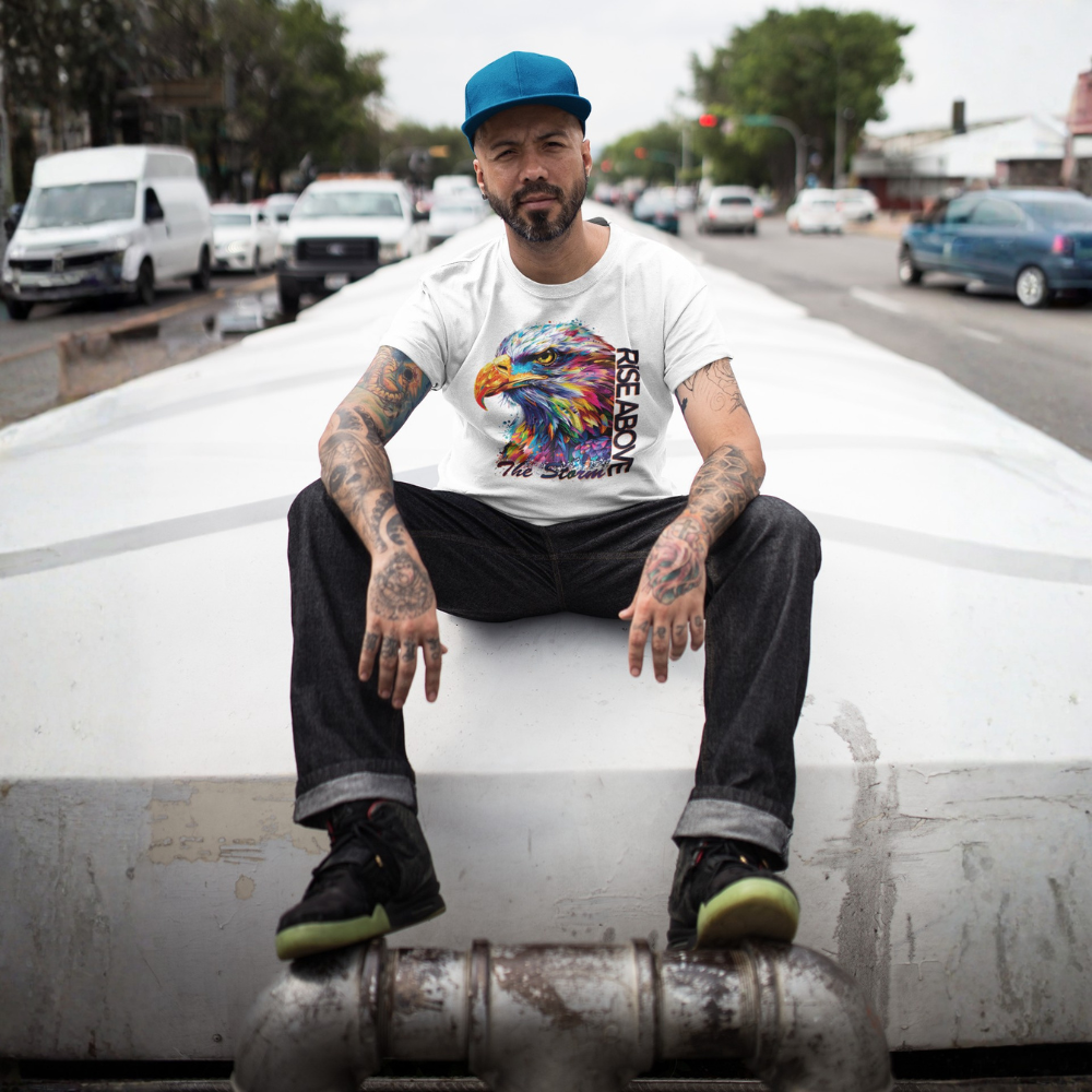 "Rise Above The Storm" Eagle Motivation Unisex T-Shirt