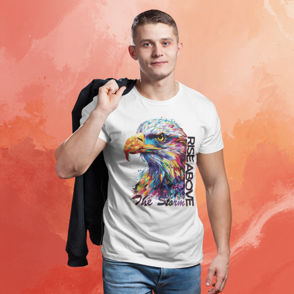 "Rise Above The Storm" Eagle Motivation Unisex T-Shirt