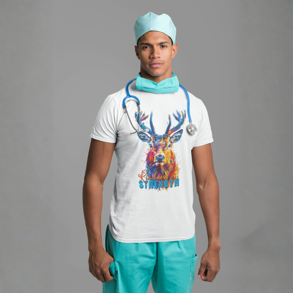 "Kindness Is Strength" Deer Motivation Unisex T-Shirt