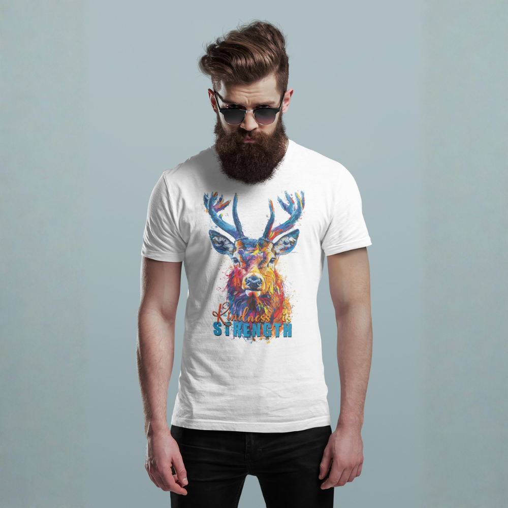 "Kindness Is Strength" Deer Motivation Unisex T-Shirt