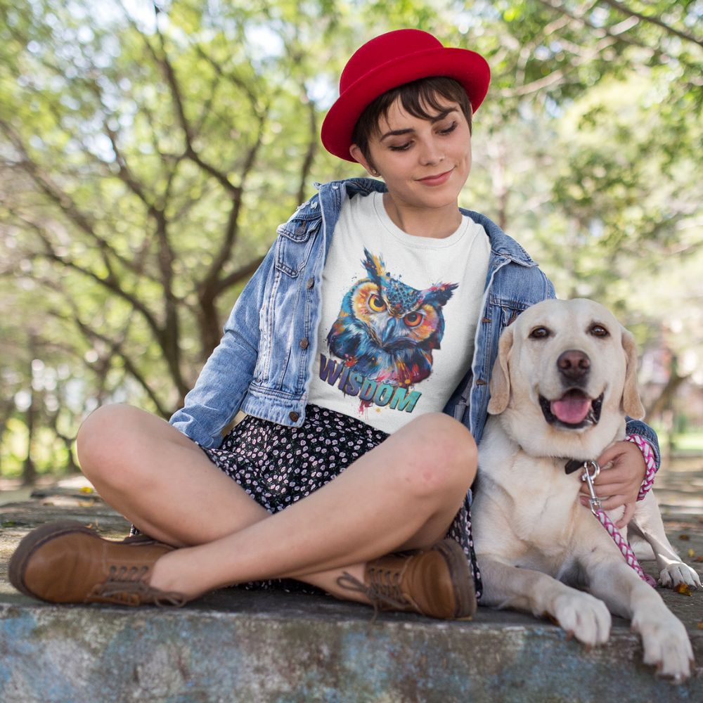 "Silent Wisdom" Owl Motivation Unisex T-Shirt
