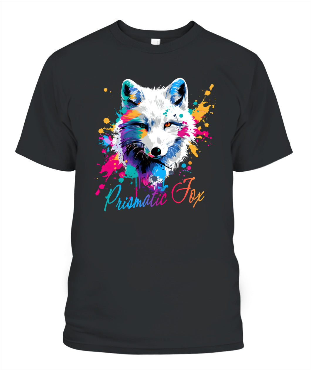 Prismatic Fox Watercolor Tee