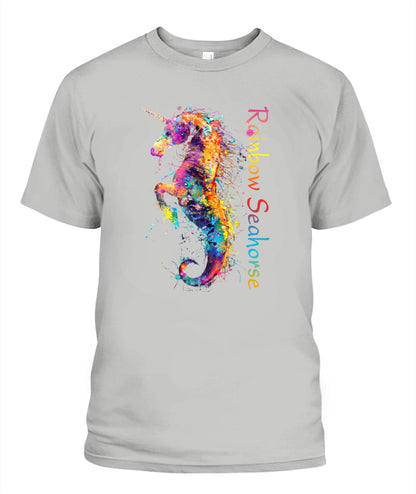 Rainbow Seahorse Unicorn Tee