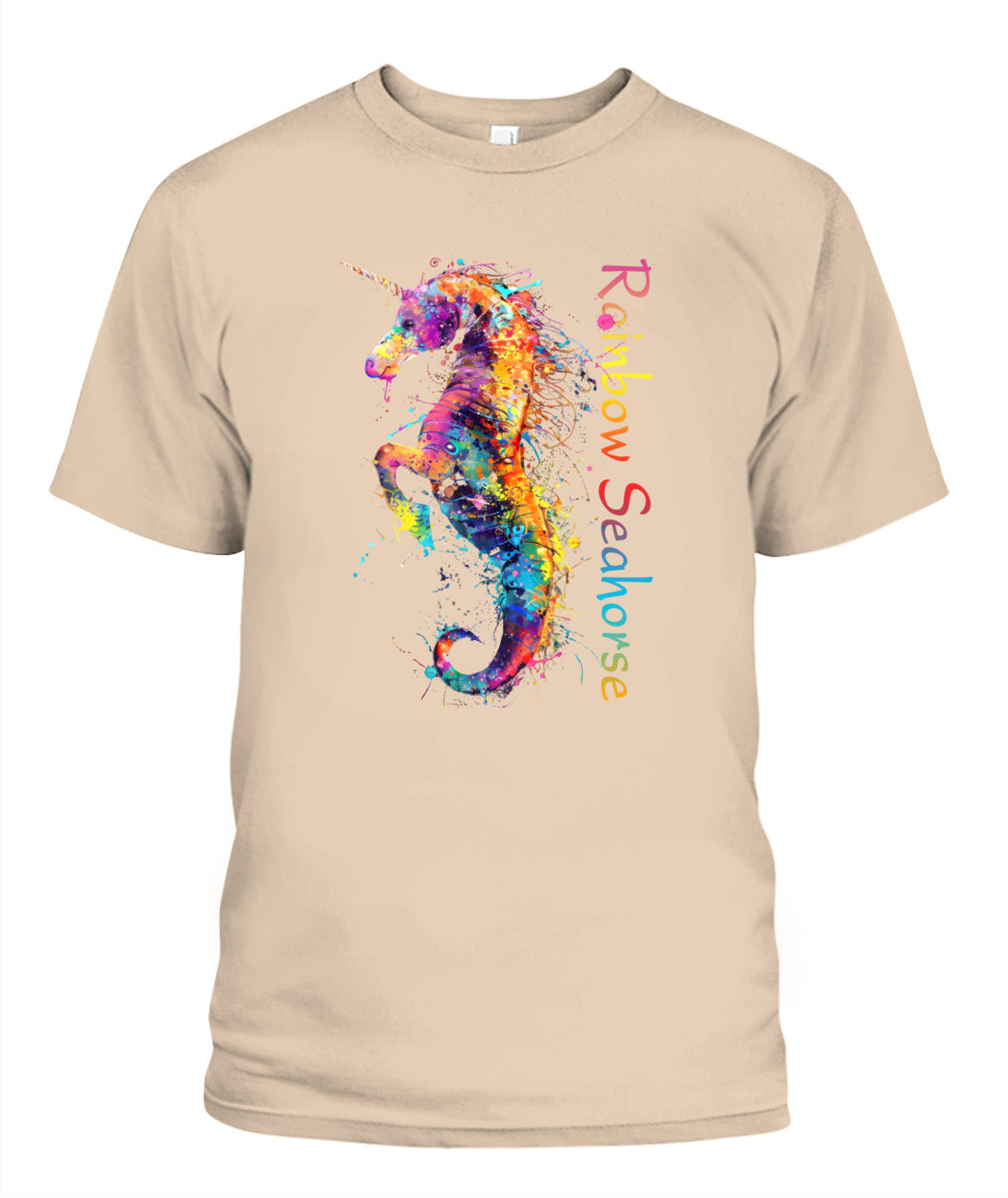 Rainbow Seahorse Unicorn Tee