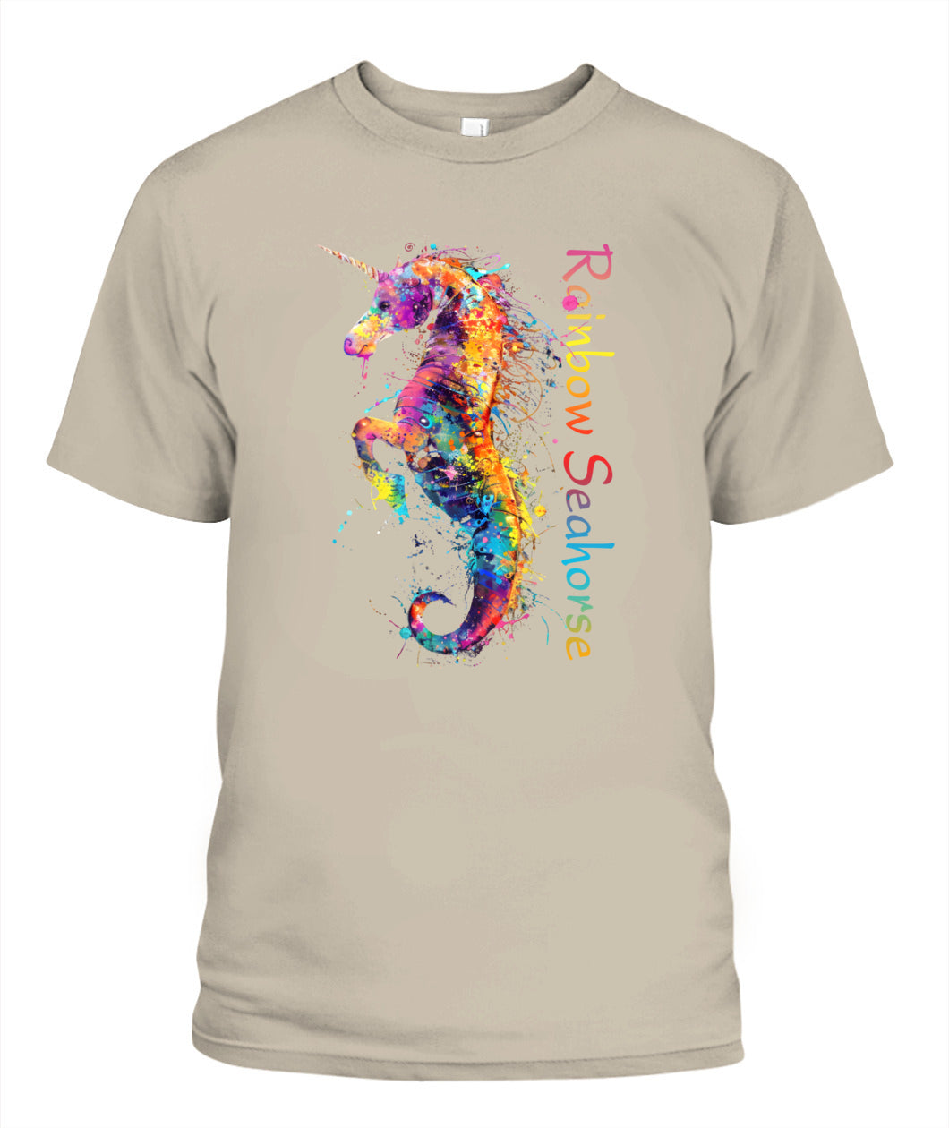 Rainbow Seahorse Unicorn Tee