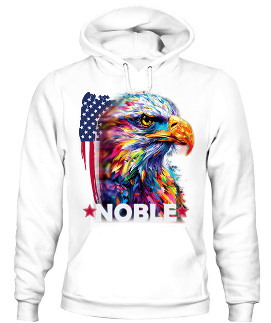 Noble Eagle American Flag Hoodie