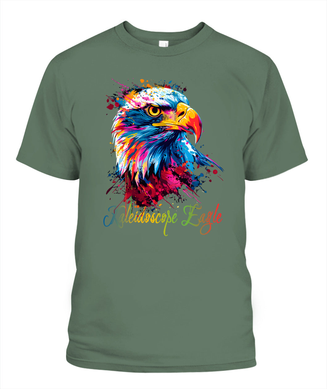 Kaleidoscope Eagle Watercolor Tee