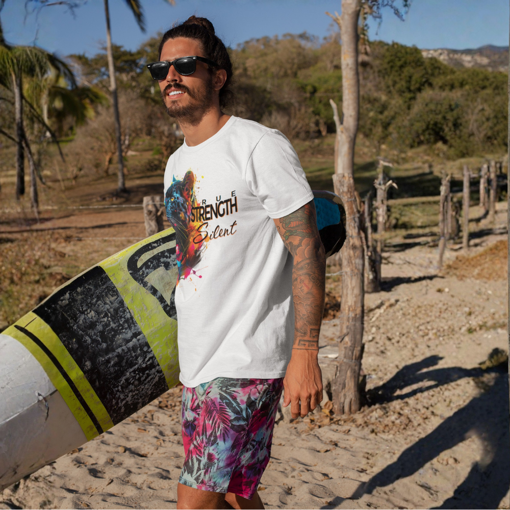 "True Strength Is Silent" Panther Motivation Unisex T-Shirt