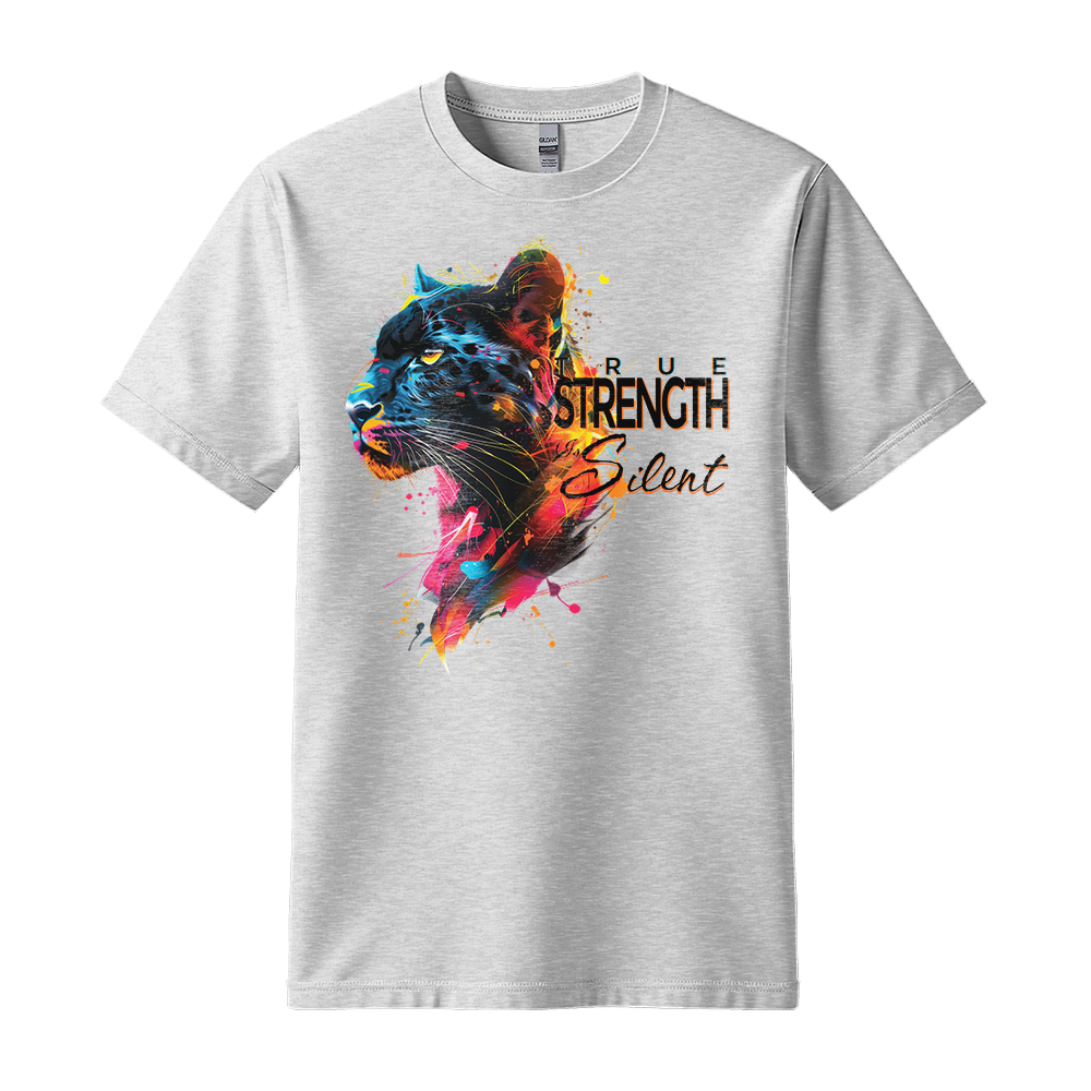 "True Strength Is Silent" Panther Motivation Unisex T-Shirt