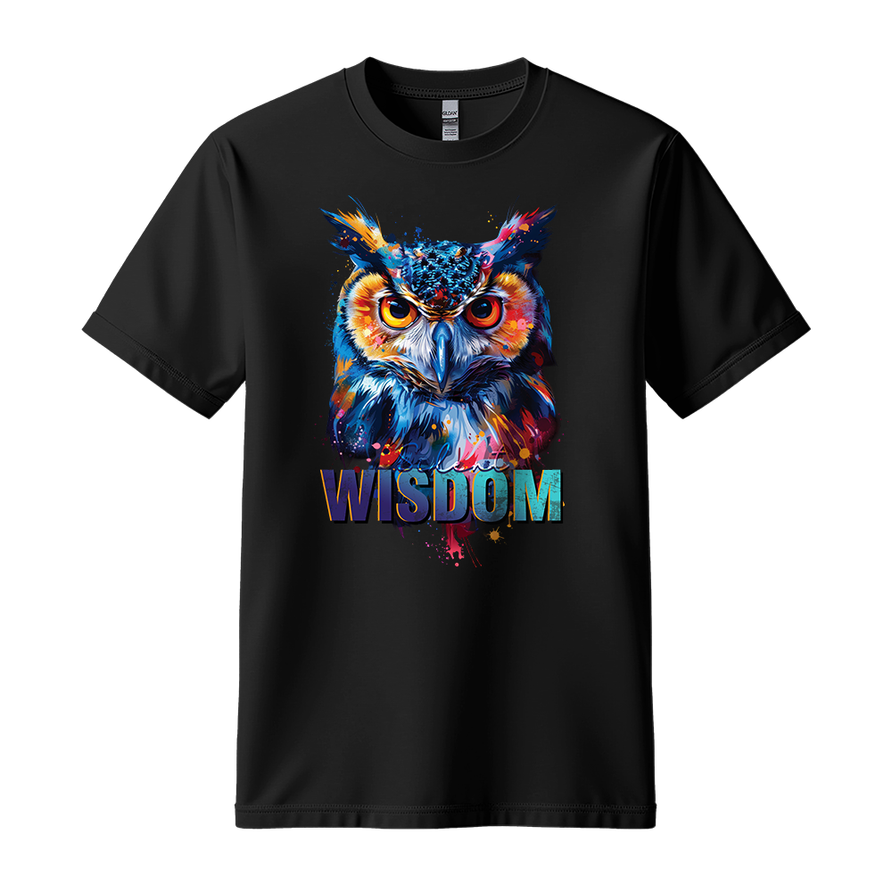 "Silent Wisdom" Owl Motivation Unisex T-Shirt
