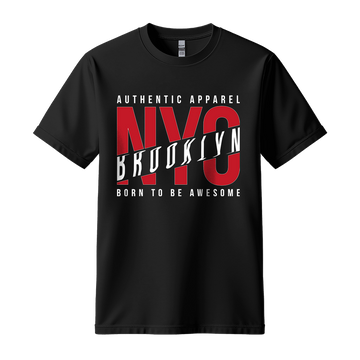 NYC Brooklyn Born To Be Awesome - Unisex T-Shirt - City Tee - Black