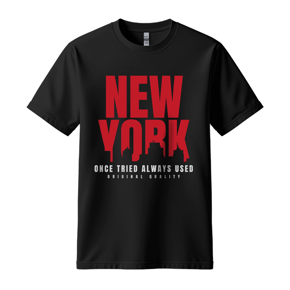 New York Once Tried Always Used - Unisex T-Shirt - City Tee - Black