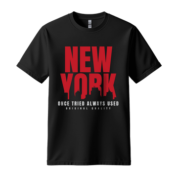 New York Once Tried Always Used - Unisex T-Shirt - City Tee - Black
