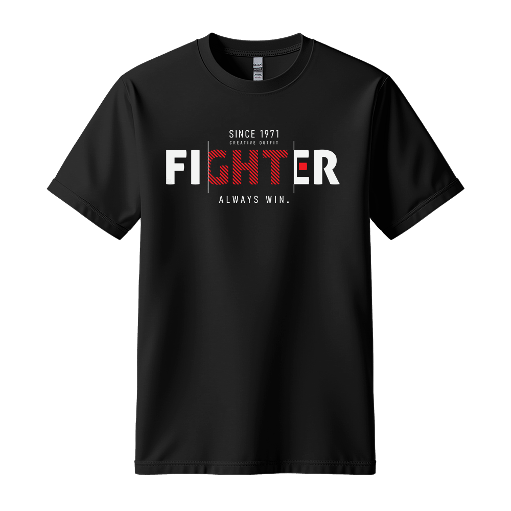 Fighter Always Win - Unisex T-Shirt - Motivation Tshirt - Black