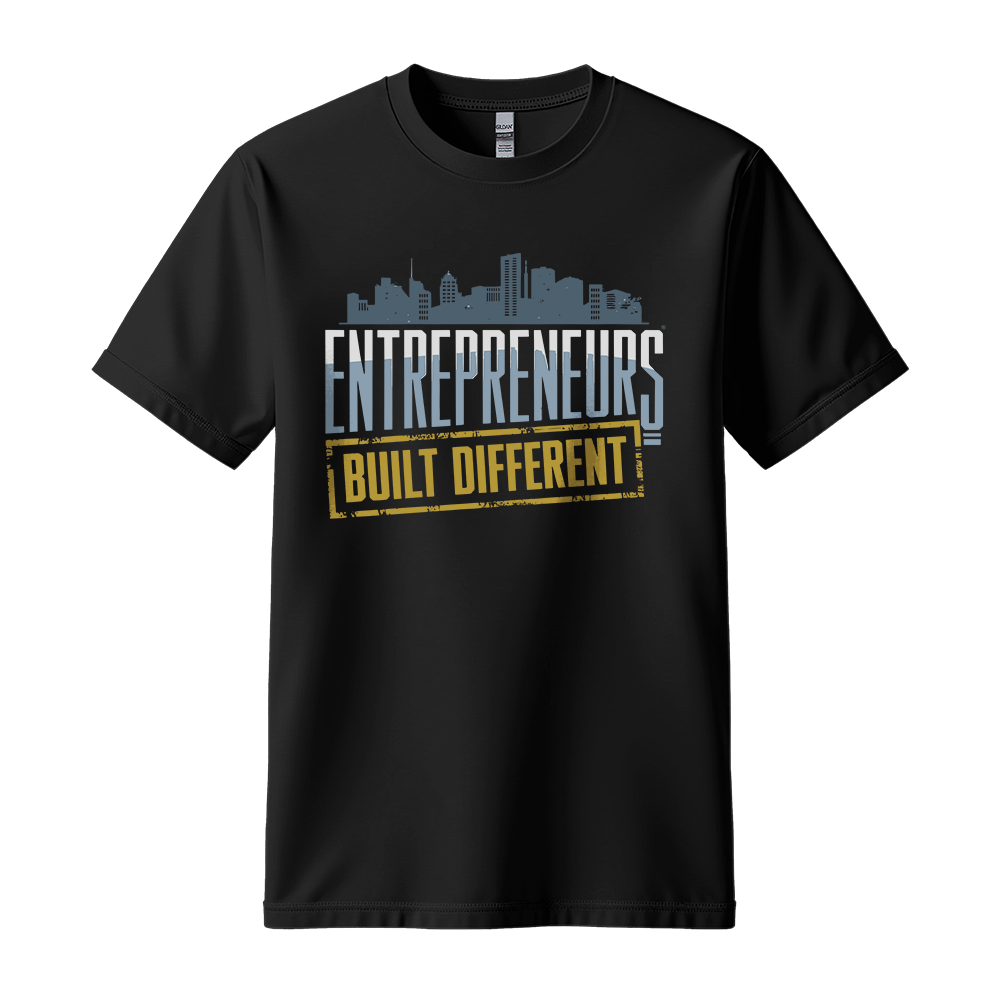 Entrepreneurs Built Different - Unisex T-Shirt - Motivation Tshirt - Black
