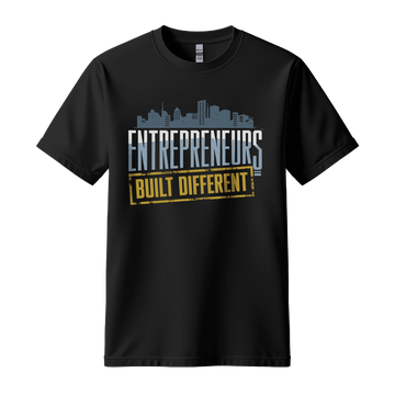 Entrepreneurs Built Different - Unisex T-Shirt - Motivation Tshirt - Black