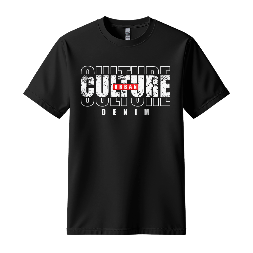 Urban Culture Denim - Unisex T-Shirt - Streetwear Tee - Black