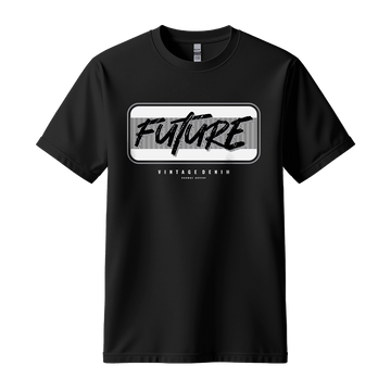 Future Vintage Denim - Unisex T-Shirt - Streetwear Tee - Black