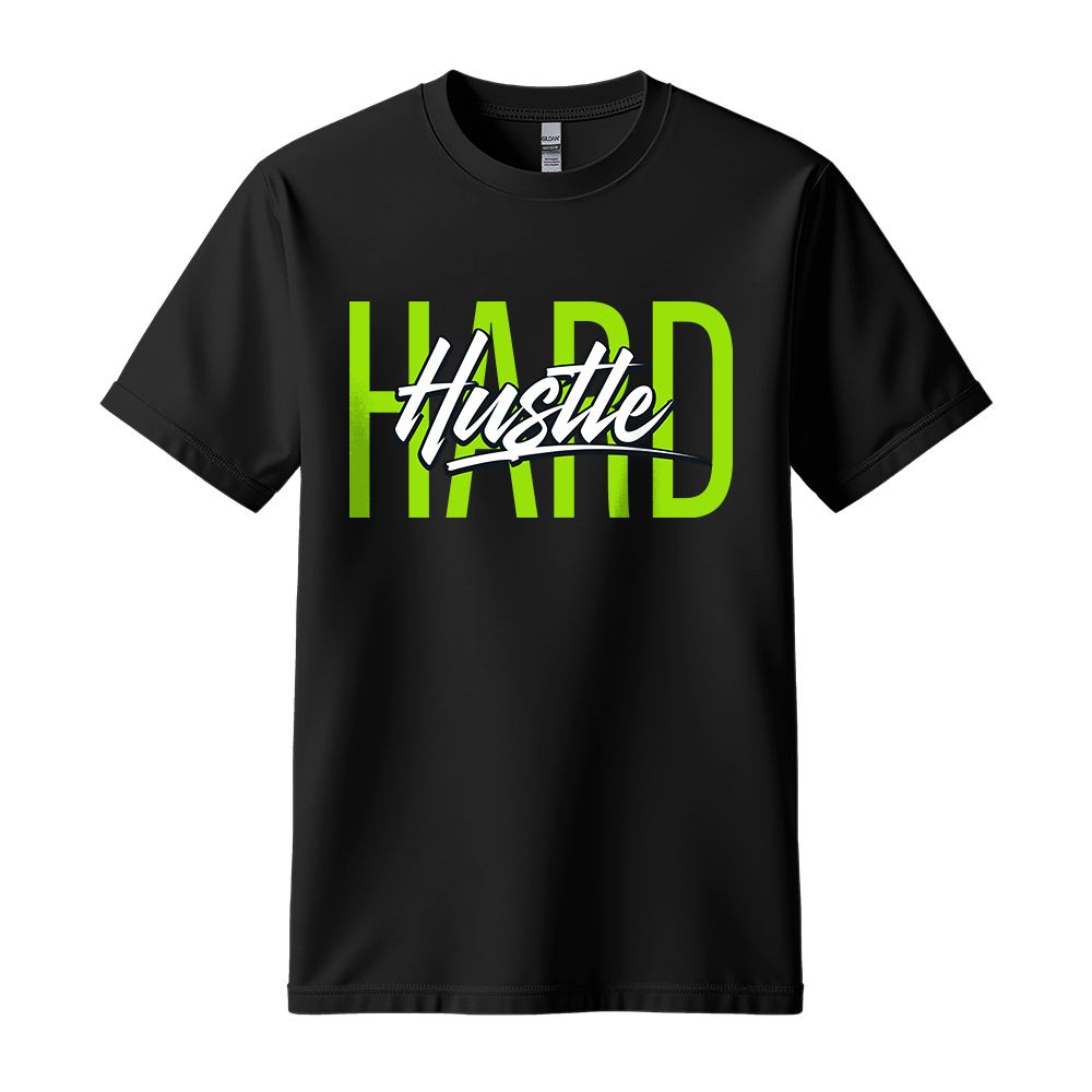 Hustle Hard - Unisex T-Shirt - Motivation Tshirt - Black