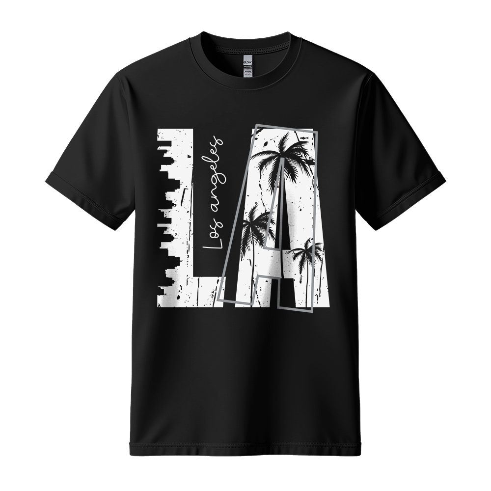 LA Los Angeles - Unisex T-Shirt - City Tee - Black