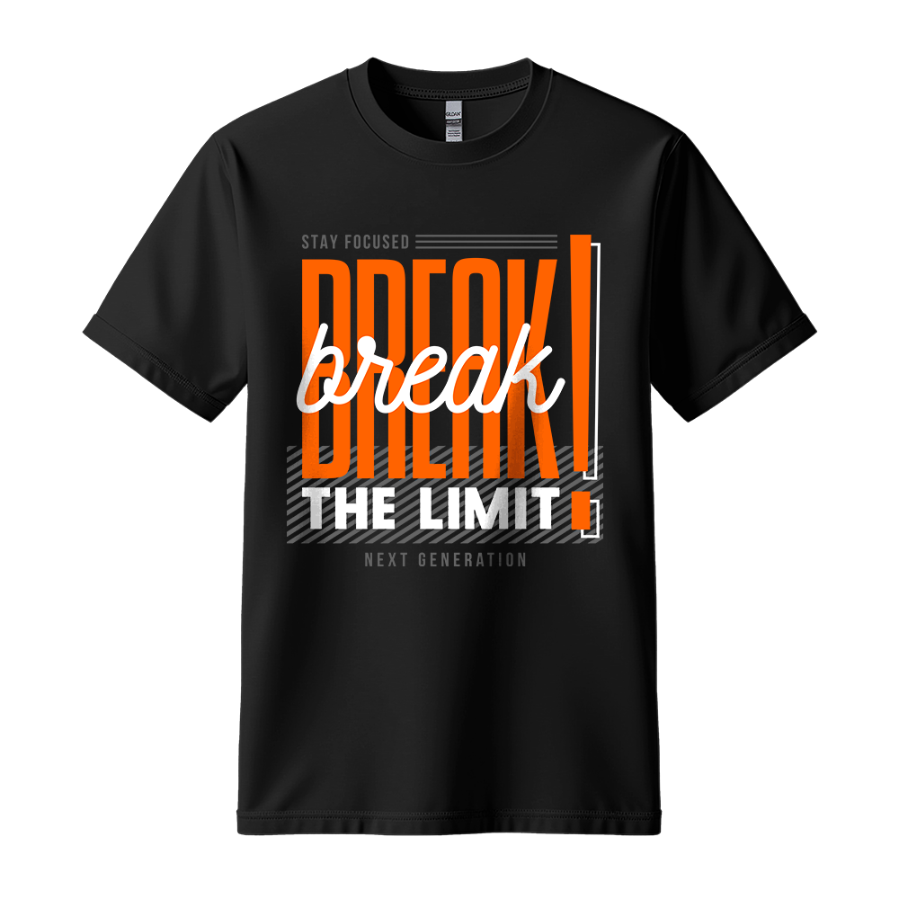 Break The Limit - Unisex T-Shirt - Motivation Tshirt - Black