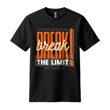 Break The Limit - Unisex T-Shirt - Motivation Tshirt - Black