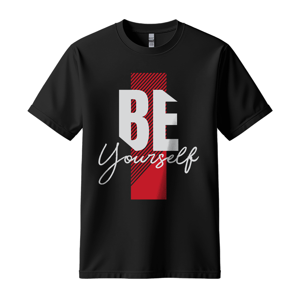 Be Yourself - Unisex T-Shirt - Motivation Tshirt - Black