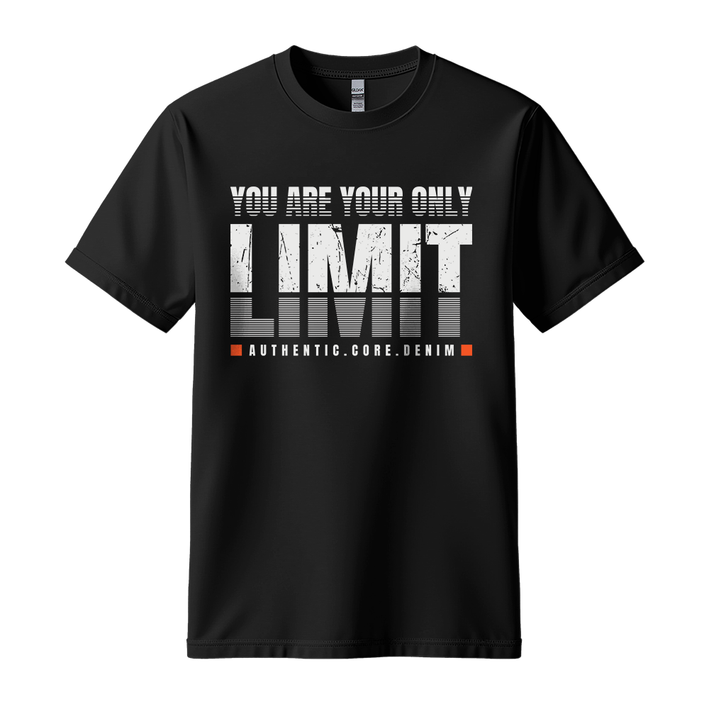 You Are Your Only Limit - Unisex T-Shirt - Motivation Tshirt - Black
