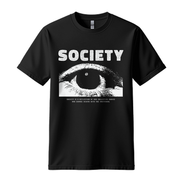 Society Eye - Unisex T-Shirt - Streetwear Tee - Black