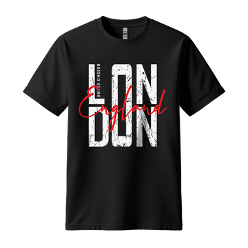 London England - Unisex T-Shirt - City Tee - Black