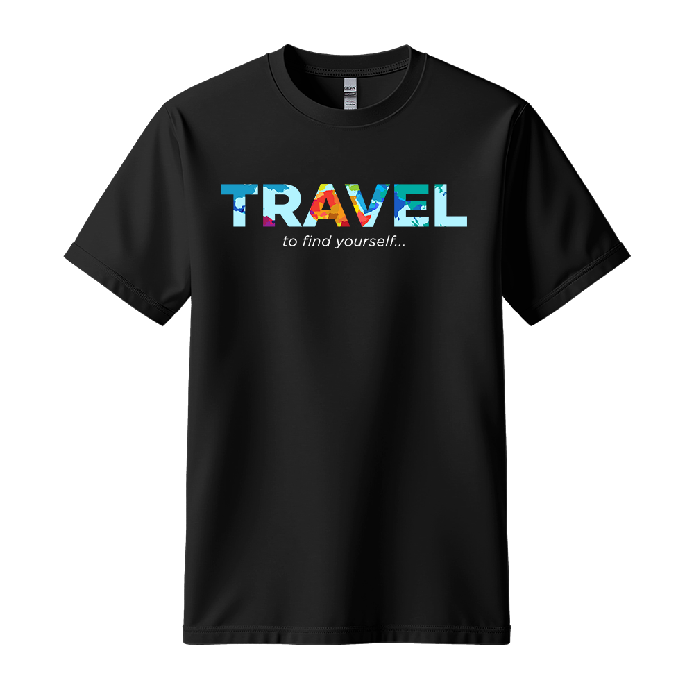 Travel To Find Yourself - Unisex T-Shirt - Travel Tee - Black
