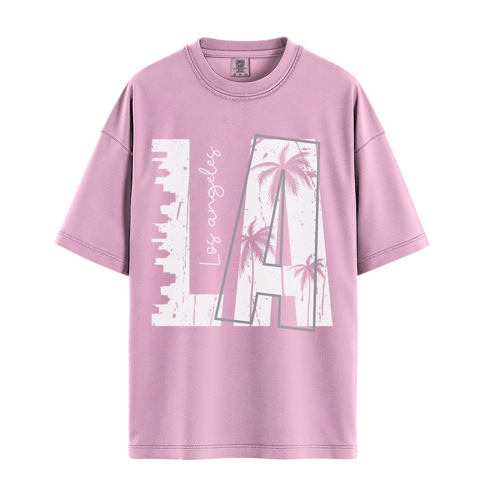 LA Los Angeles - Unisex T-Shirt - Premium Comfort Colors - Pepper