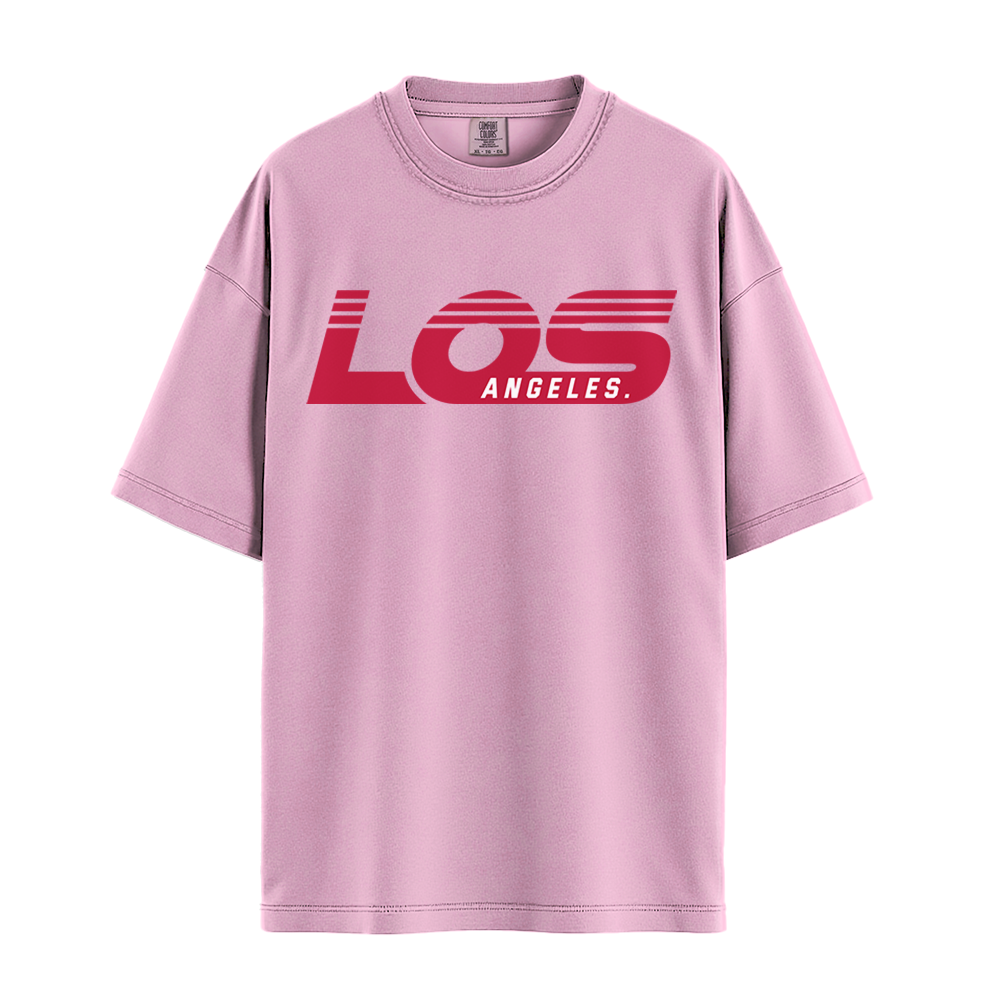 Los Angeles Retro - Unisex T-Shirt - Premium Comfort Colors - Pepper