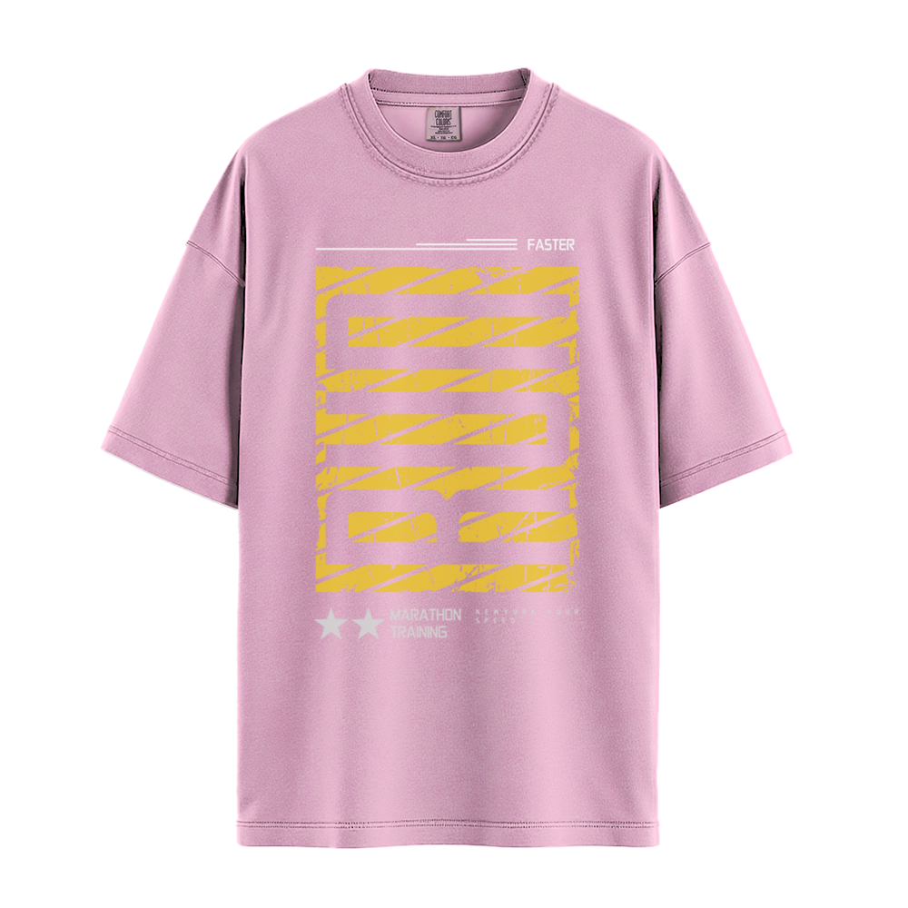 Run Faster Marathon Training - Unisex T-Shirt - Premium Comfort Colors - Pepper