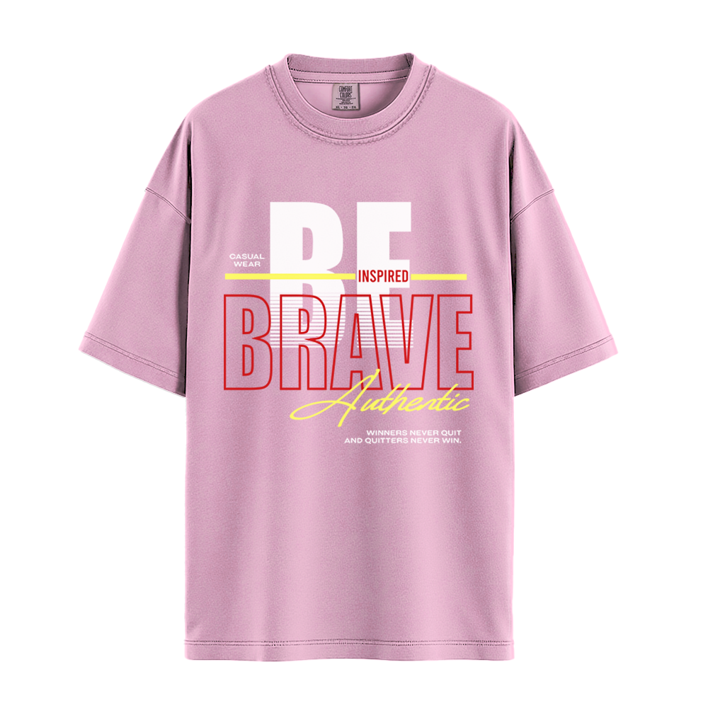 Be Inspired Brave - Unisex T-Shirt - Premium Comfort Colors - Pepper