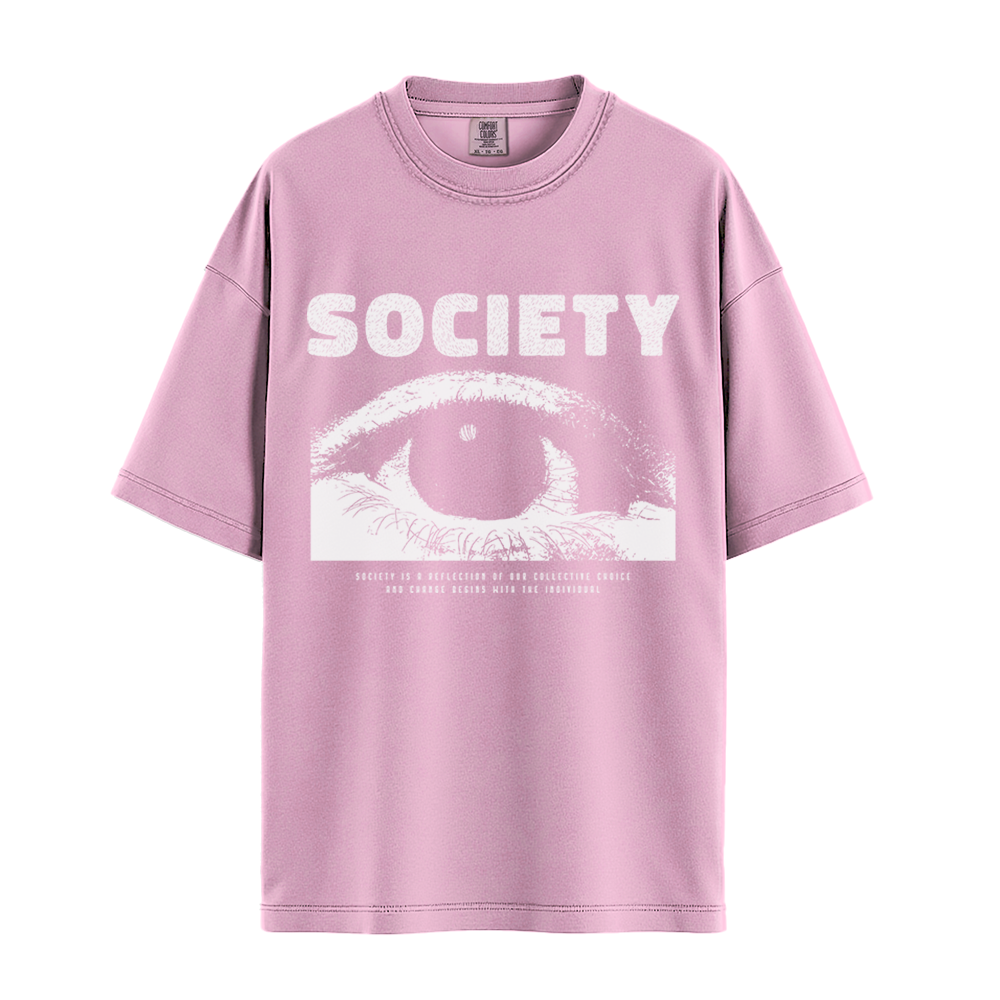 Society Eye - Unisex T-Shirt - Premium Comfort Colors - Blossom