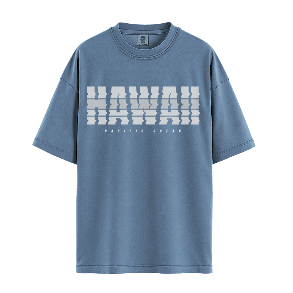 Hawaii Pacific Ocean - Unisex T-Shirt - Premium Comfort Colors - Blue Jean