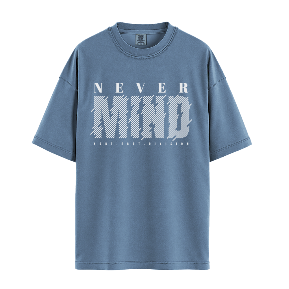 Never Mind North East Division - Unisex T-Shirt - Premium Comfort Colors - Blue Jean