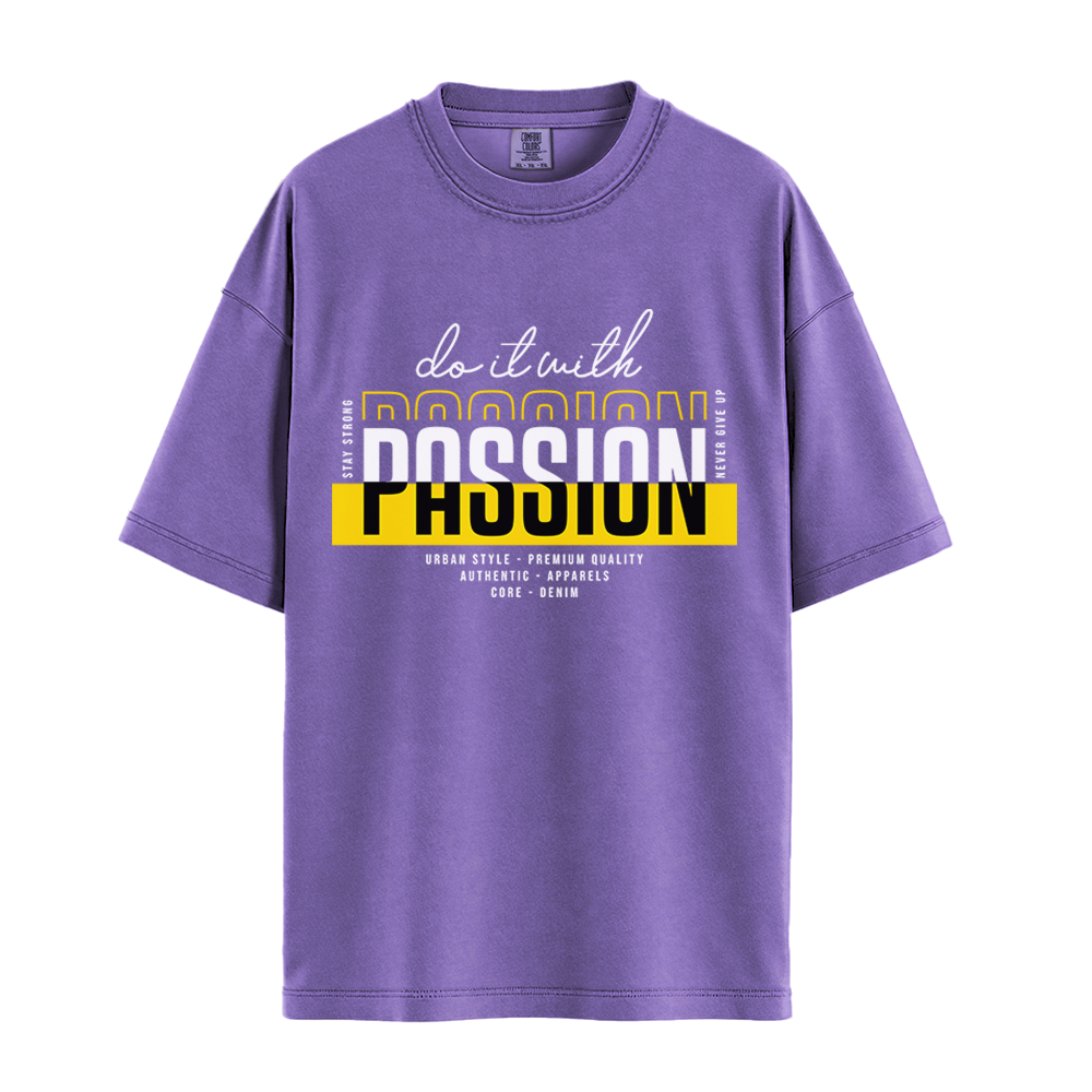 Do It With Passion - Unisex T-Shirt - Premium Comfort Colors - Violet