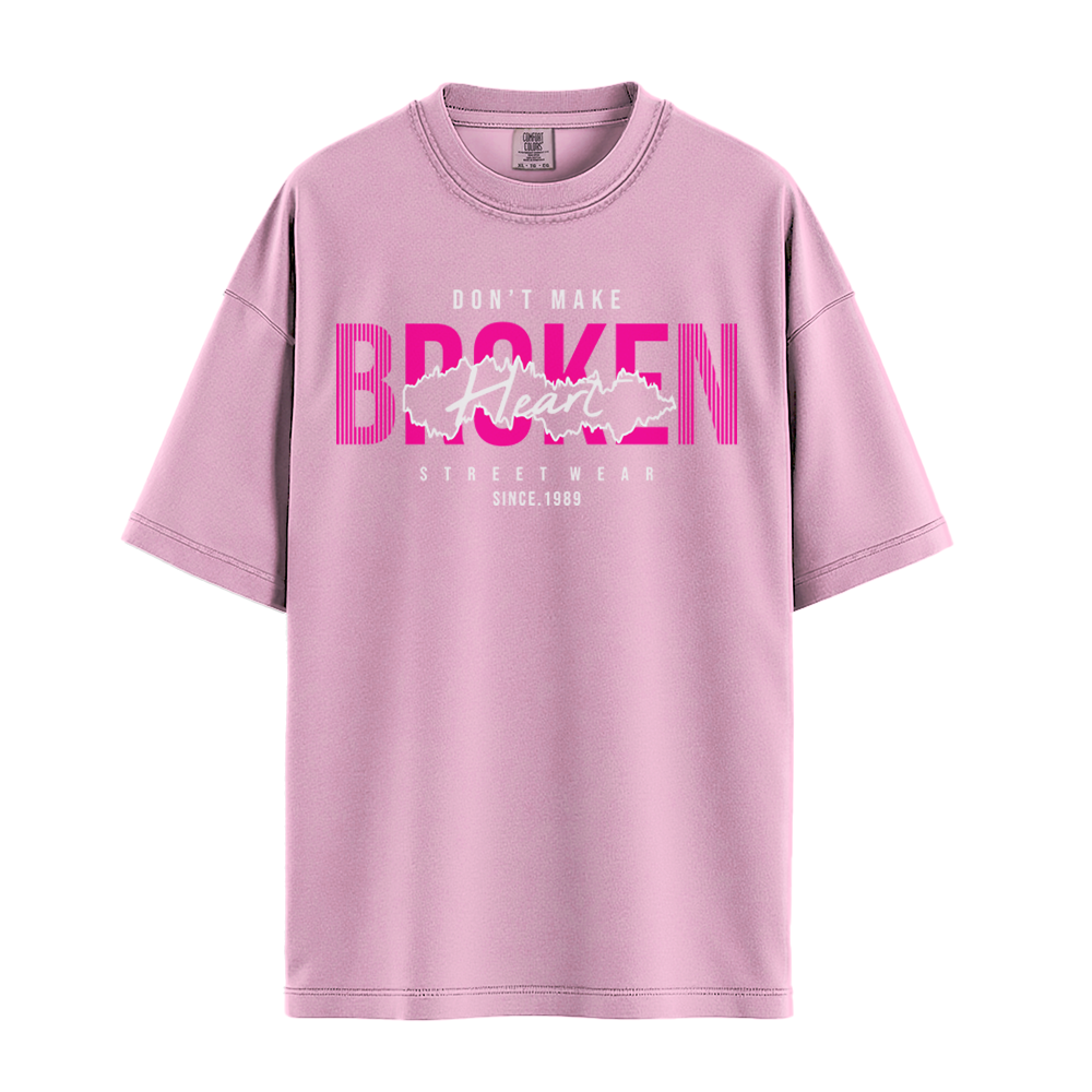 Dont Make Broken Heart - Unisex T-Shirt - Premium Comfort Colors - Blossom
