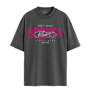 Dont Make Broken Heart - Unisex T-Shirt - Premium Comfort Colors - Pepper