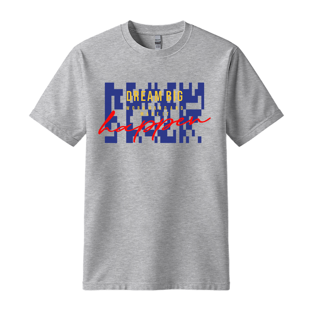Dream Big Make It Happen - Unisex T-Shirt - Motivation Tshirt - Sport Grey