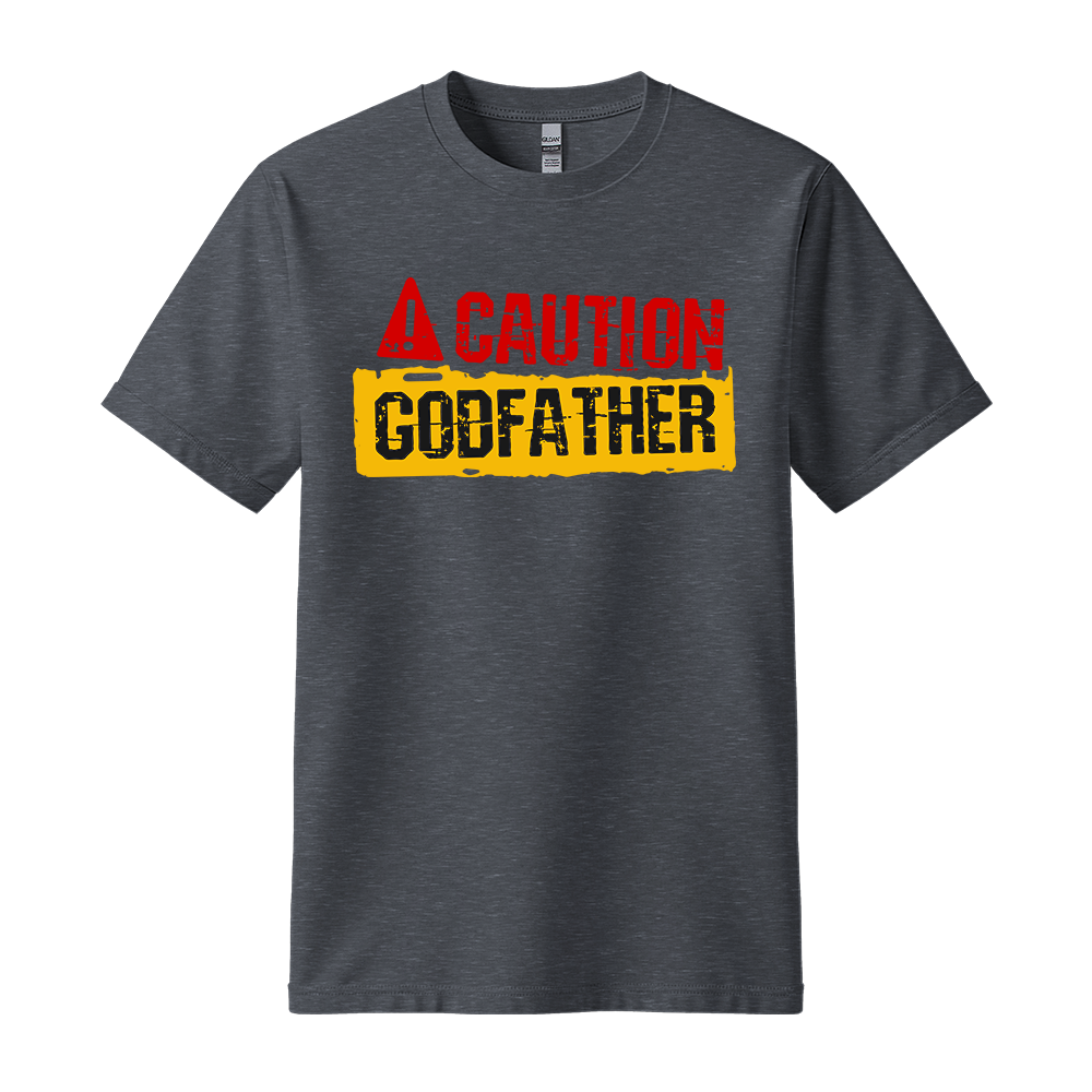 Caution Godfather - Unisex T-Shirt - Streetwear Tee - Black
