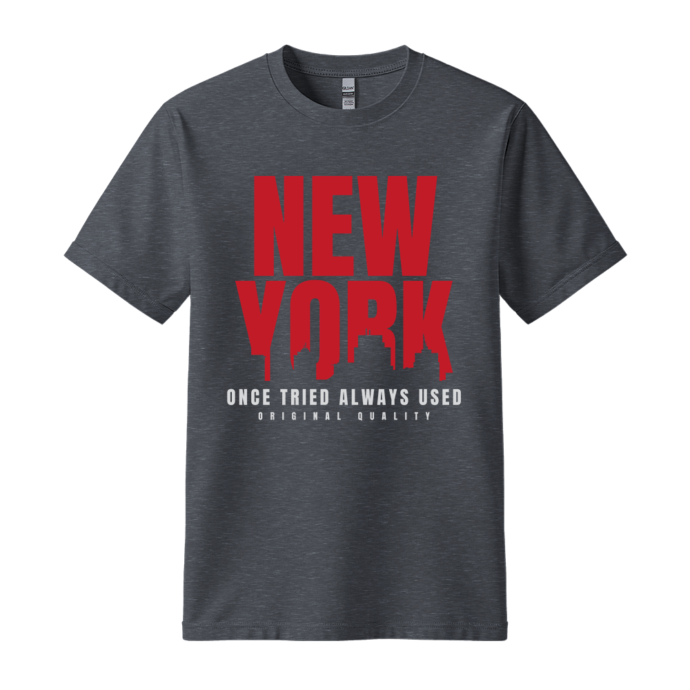 New York Once Tried Always Used - Unisex T-Shirt - City Tee - Dark Heather