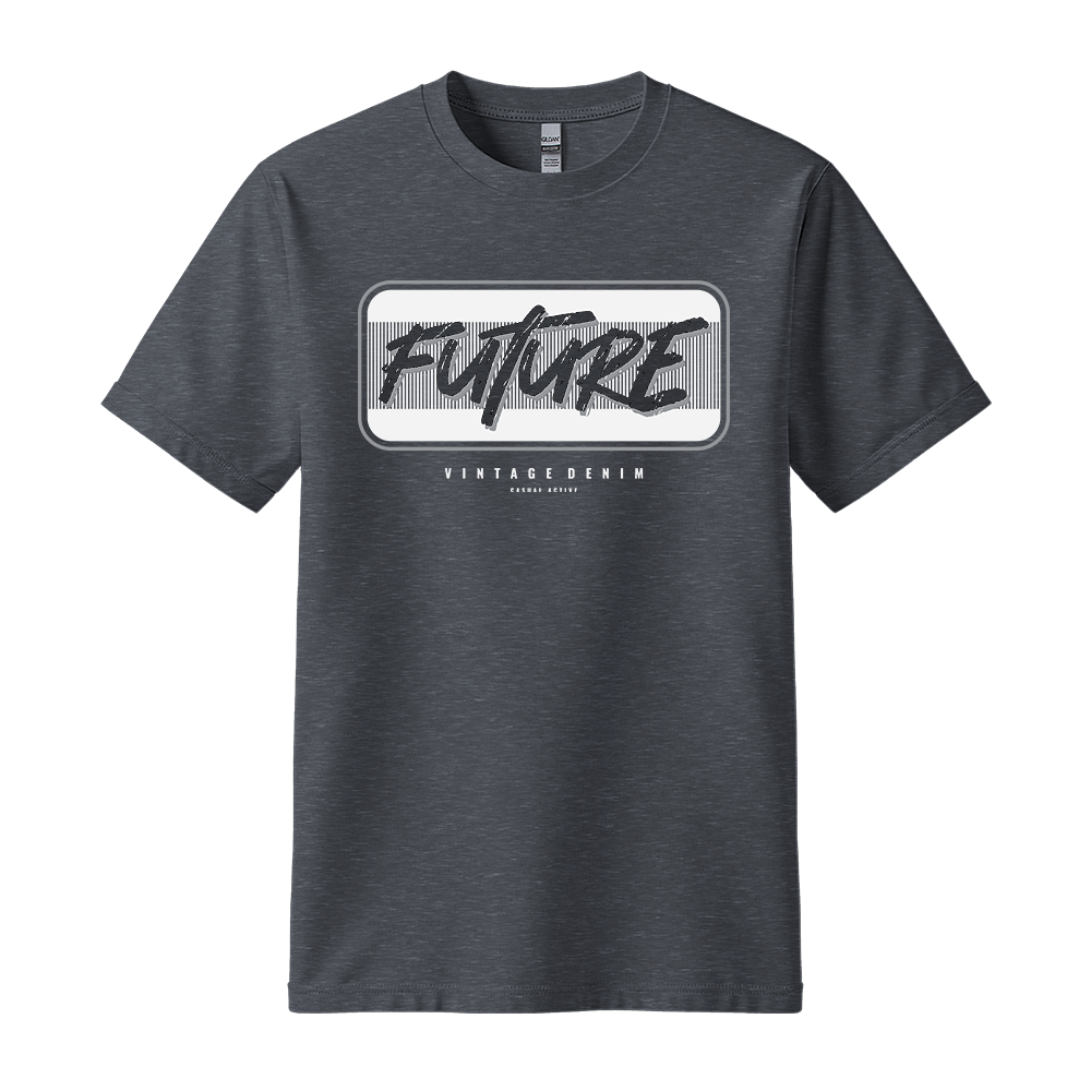 Future Vintage Denim - Unisex T-Shirt - Streetwear Tee - Dark Heather