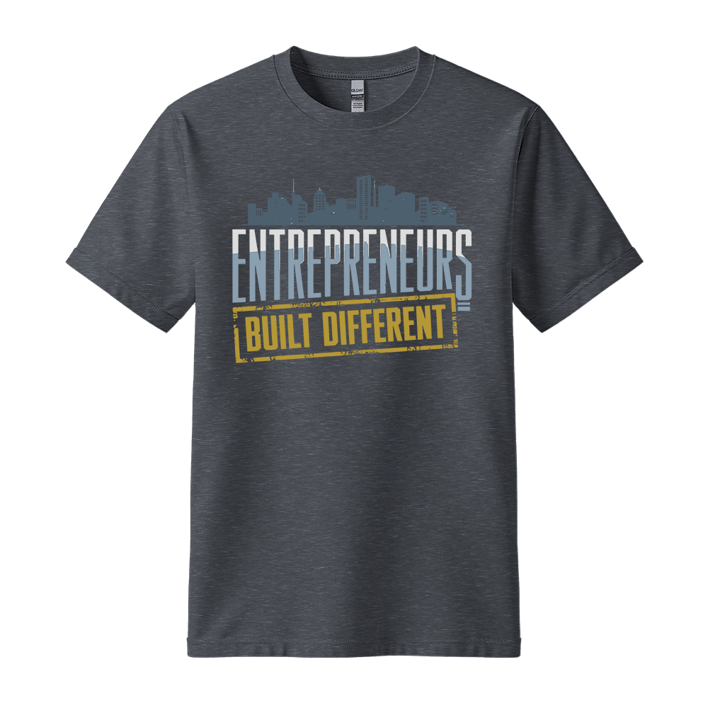 Entrepreneurs Built Different - Unisex T-Shirt - Motivation Tshirt - Black